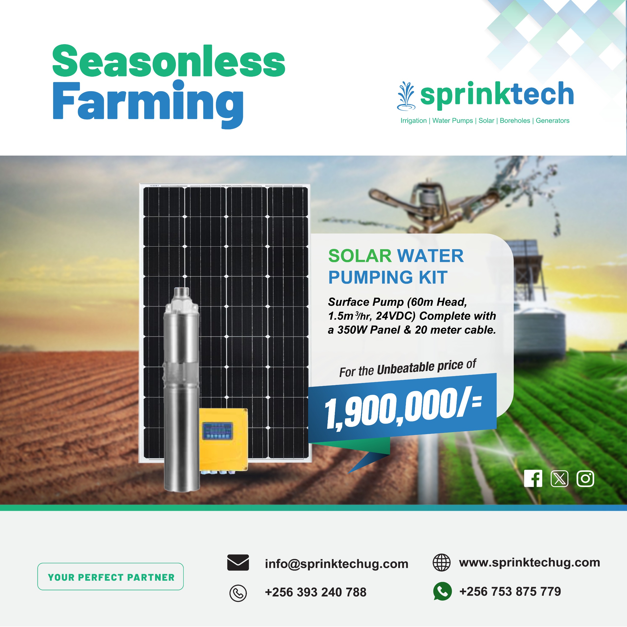 Improving Water Management by Using Sprinktech’s Affordable Solar Water Pumping Kits